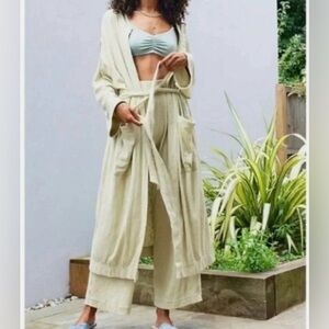 Free People Beach Light Sage Robe-FP Beach